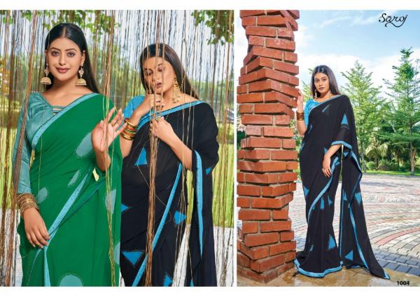 Saroj Nagme Casual Wear Georgette Saree Collection